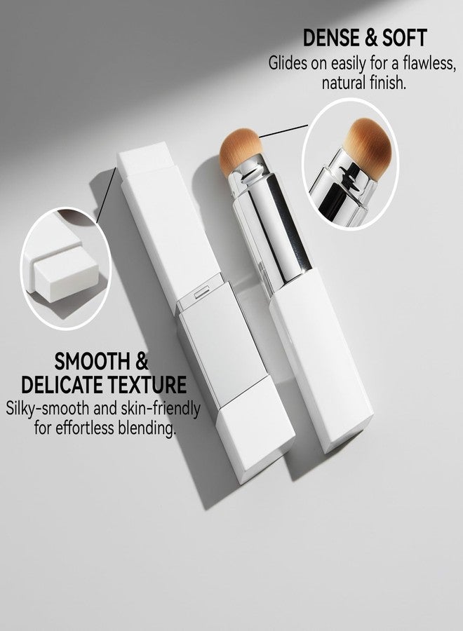 إيلهو كريم أساس متغير اللون، 2 في 1 كريم أساس كوري أبيض مزدوج الأطراف مع فرشاة، تغطية كاملة، مطابق للون البشرة، كريم أساس مرطب لإطلالة خالية من العيوب، (طبيعي) - Image 2